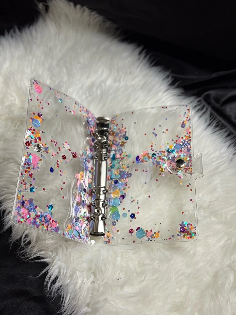 Iridescent Sequin shaker Notebook Cover